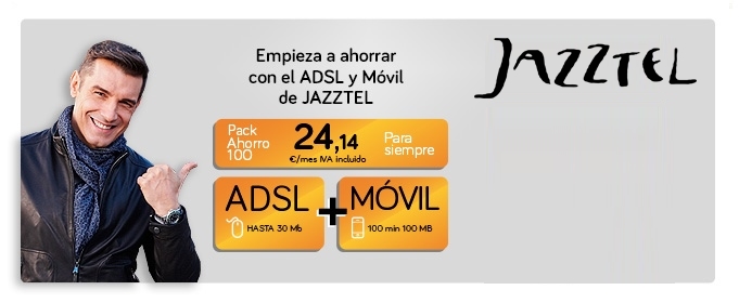 Jazztel añadirá una línea de 100 min y 100 MB gratuita en el Pack Ahorro 100