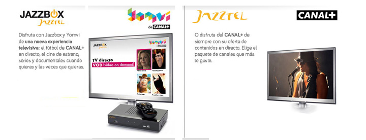 ¿Cuáles son las diferencias entre Jazzbox con Yomvi y Jazztel Canal+?