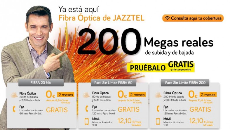 Jazztel alcanza los 2,2 millones de hogares pasados de fibra óptica