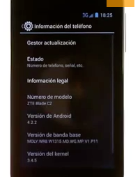 Cómo actualizar el software en un móvil ZTE Blade C2