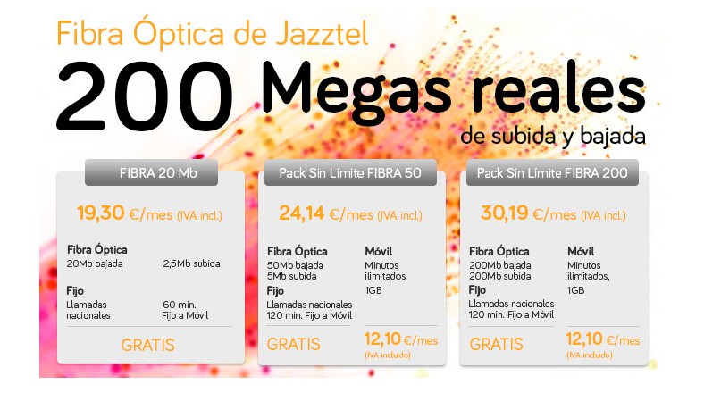 Jazztel asume la penalización de otros operadores también en Fibra Óptica