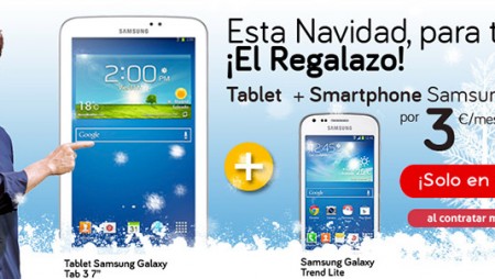 El Pack Sin Límite de Jazztel viene con regalo en Navidad: Galaxy Trend + tablet por 3 euros más