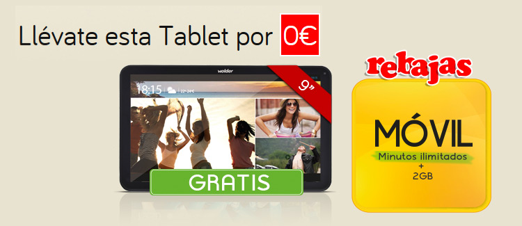 Las rebajas llegan a Jazztel: tablet gratis con tu ADSL y móvil