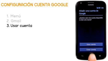 ¿Cómo configurar una cuenta de Google en el Huawei Ascend Y600?