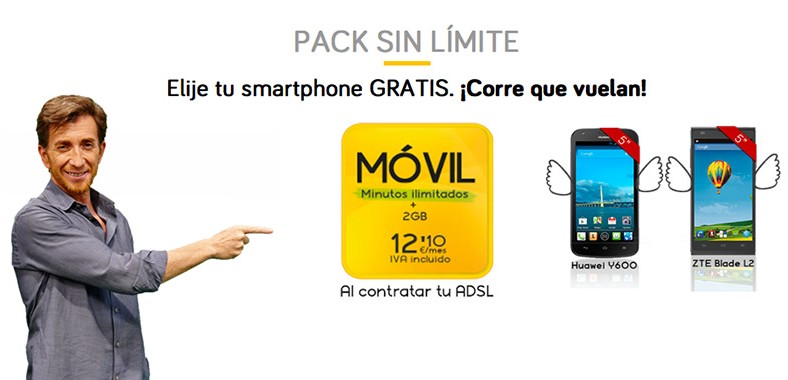 Huawei Ascend Y600, consíguelo a 0 euros con Jazztel