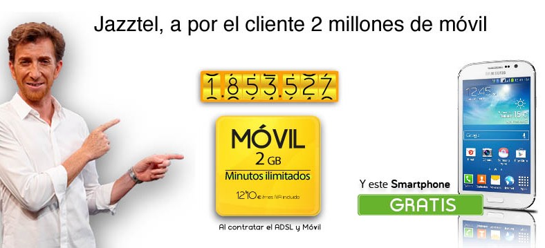 Jazztel, a por los 2 millones de clientes de móvil