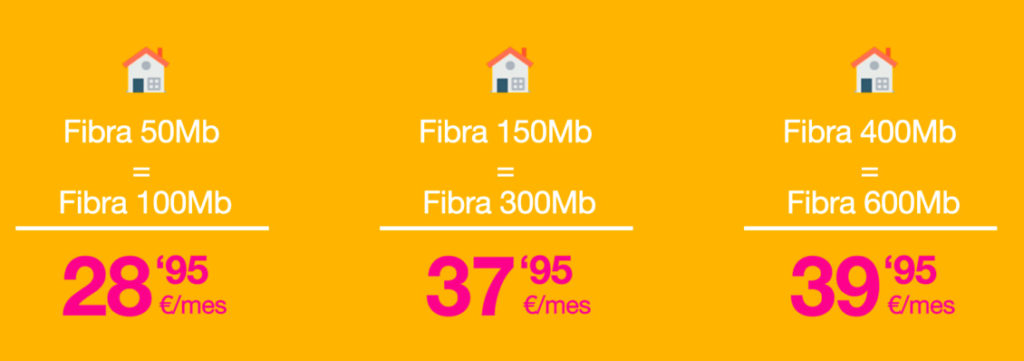 Nuevas tarifas fibra Jazztel