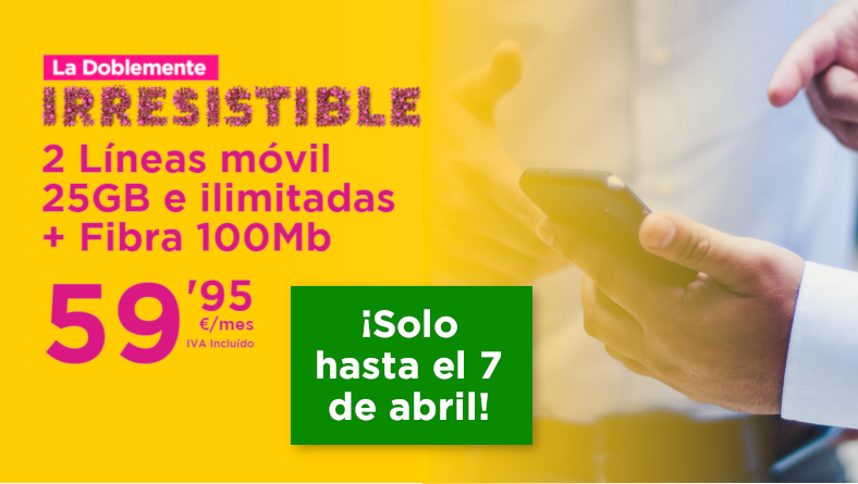 Jazztel amplía La Doblemente Irresistible hasta el 7 de abril