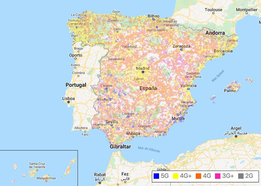 mapa 5g jazztel