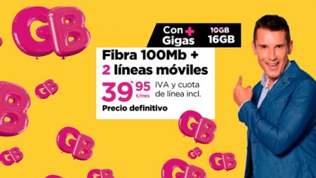 Packs Fibra + Móvil ¡Más Gigas al mismo precio!