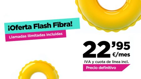 ¡Oferta Flash del verano! Fibra 100Mb a 22,95€ al mes