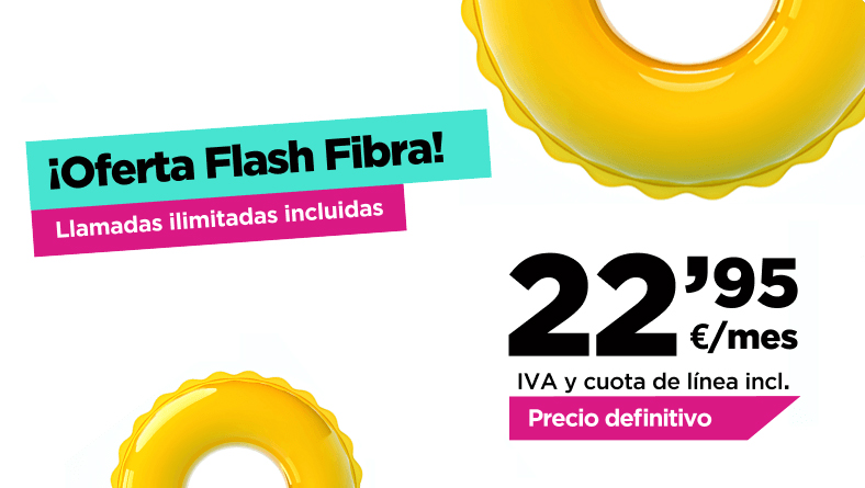 Oferta Flash del verano! Fibra 100Mb a 22,95€ al mes - Blog de