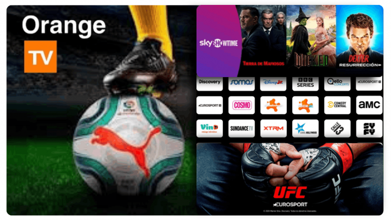 Jazztel Fútbol – Orange TV Libre con La Liga, La Champions y SkyShowtime